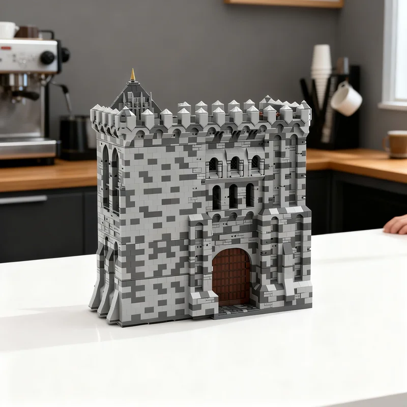 

6175pcs MOC H16 Palace Gatehouse For My Medieval Castle Model Building Blocks Creative DIY Gift Display Decor Assemble Premium