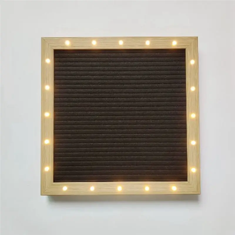 ABKJ-Felt Letter Board,Felt Message Board, Changeable Sign Boards , Baby Announcement Sign Durable Easy Install Easy To Use Grey