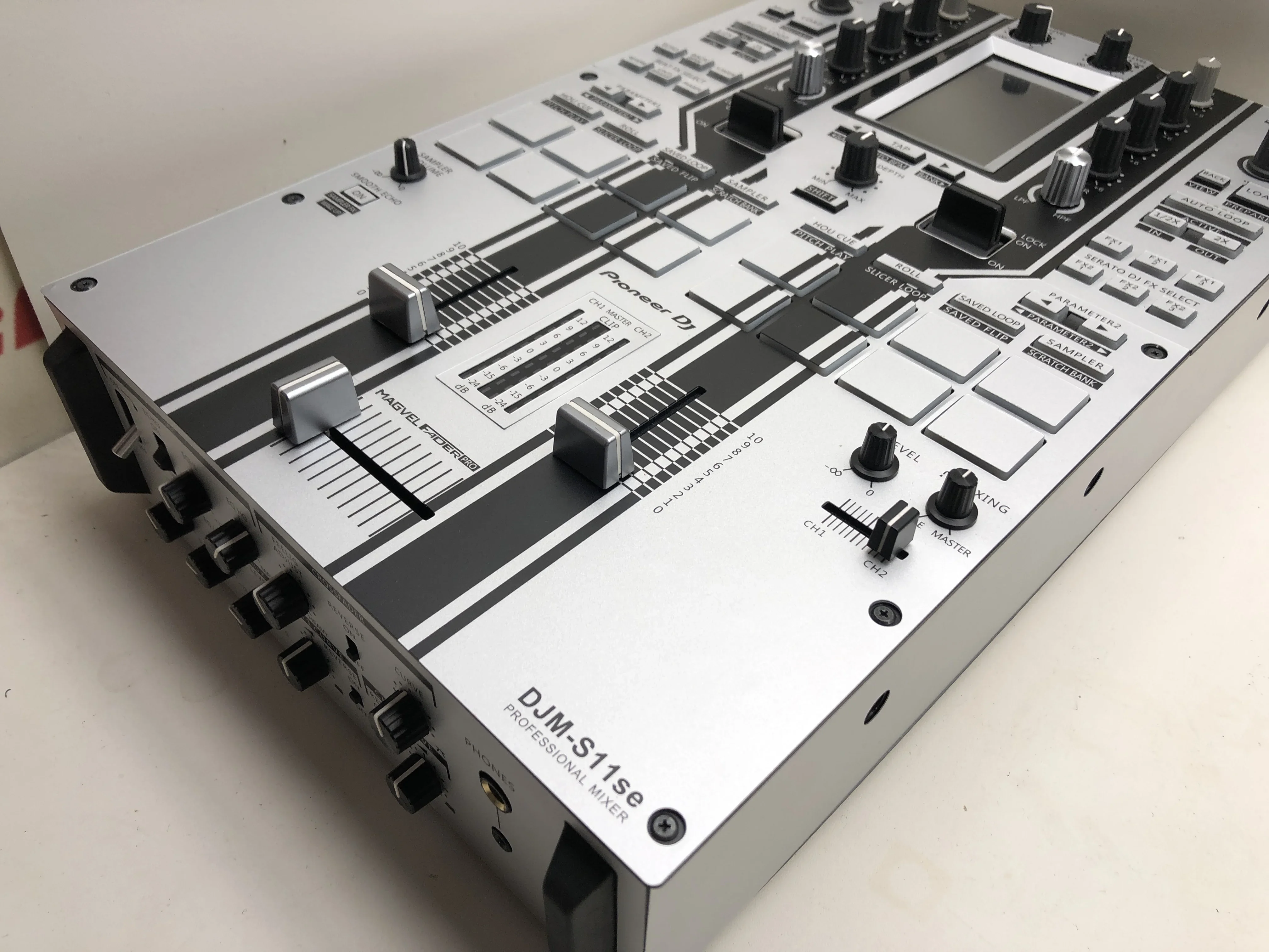 Pioneer DJM-S11 Mixing Console Film Fully Surrounded By Pearl Silver Black Edge Strip Protective Film.Not Iron Panel