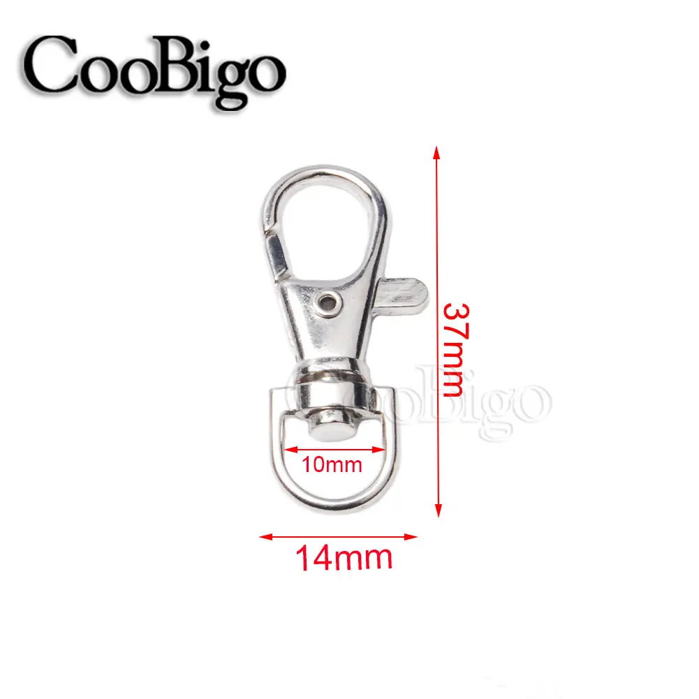 10pcs Swivel Key Holder Keyring Set, Metal Clips