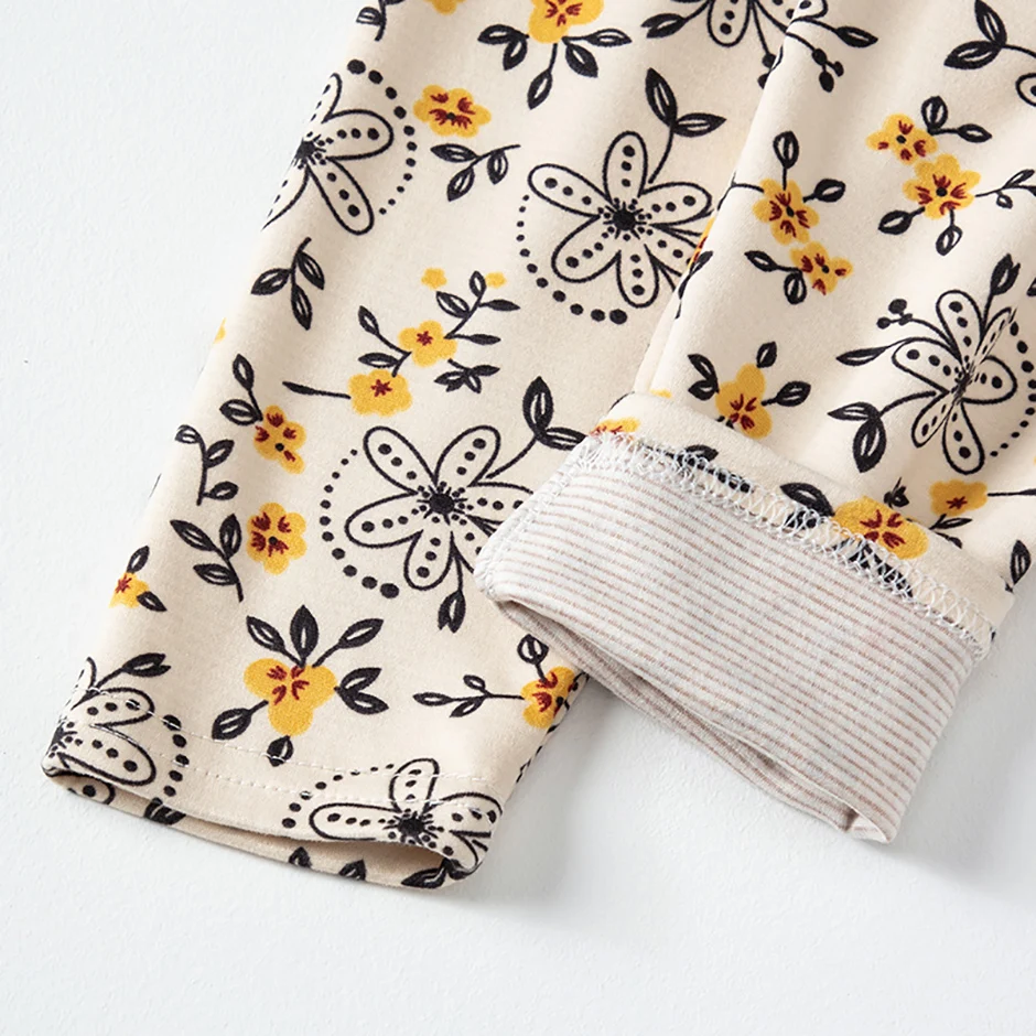2-teiliges Kinder-Set, Jungen/Mädchen, gleicher Stil, Herbst/Winter, warm, schweißabsorbierend, bedruckt, mehrfarbig, modische Pyjamas – Detail 33