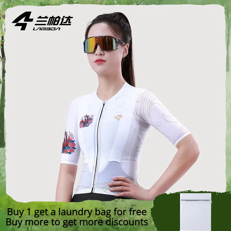 

Lameda Short Sleeve Jersey Breathable Cycling Clothes For Women Quick Drying Cycling Jersey Comfortable Cycling Shirt