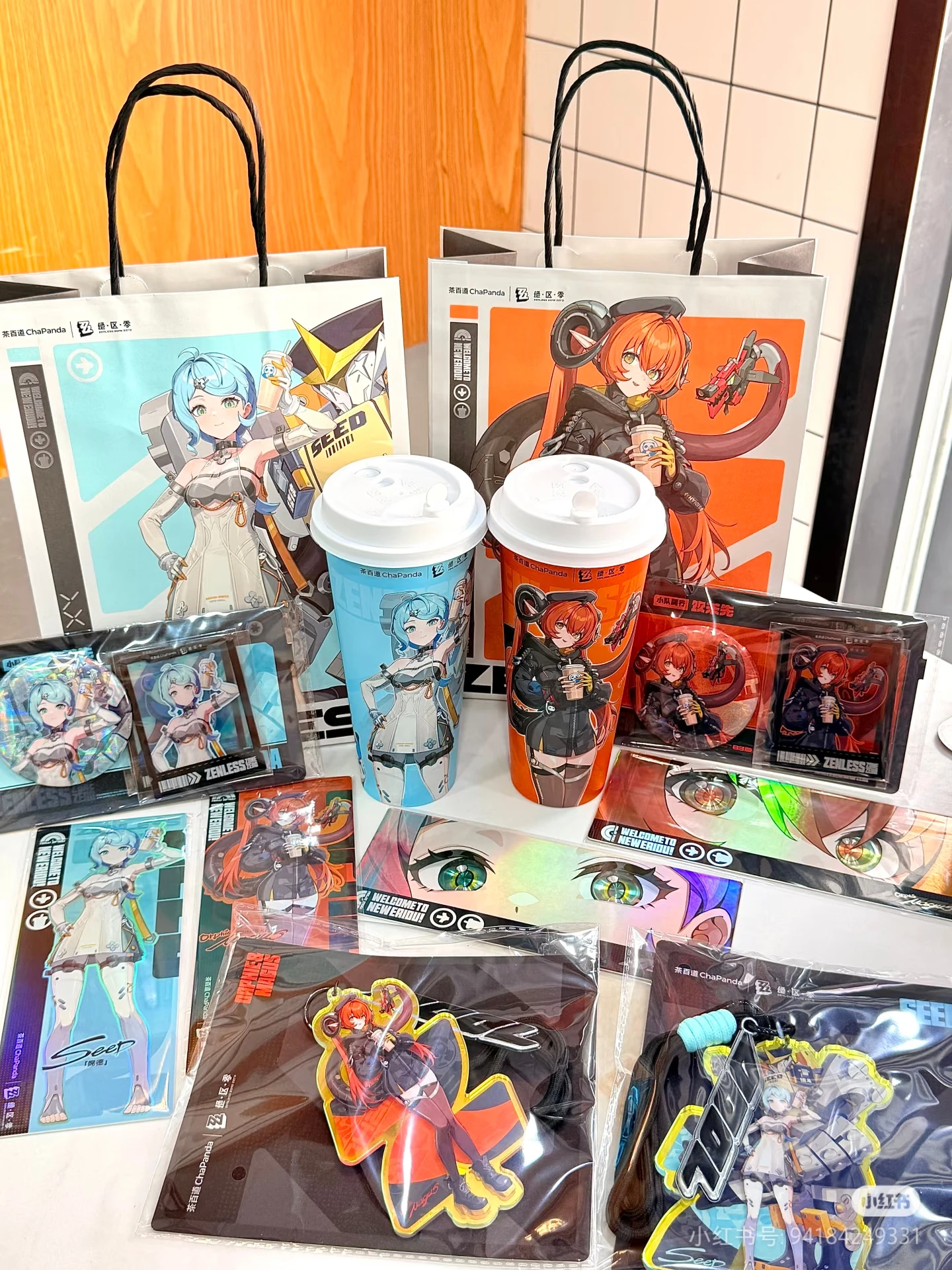 

In Stock Official Zenless Zone Zero X ChaPanda Seed Orphie Magnusson Magus Bangboo Acrylic Stand Pendant Badge Cup Laser Ticket