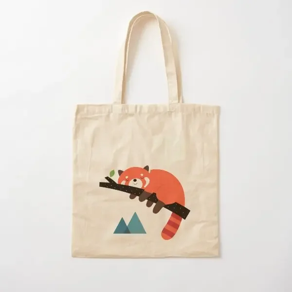 

Nap Time Cotton Canvas Bag Travel Shoulder Bag Fashion Casual Printed Tote Grocery Foldable Unisex Handbag Fabric Ladies