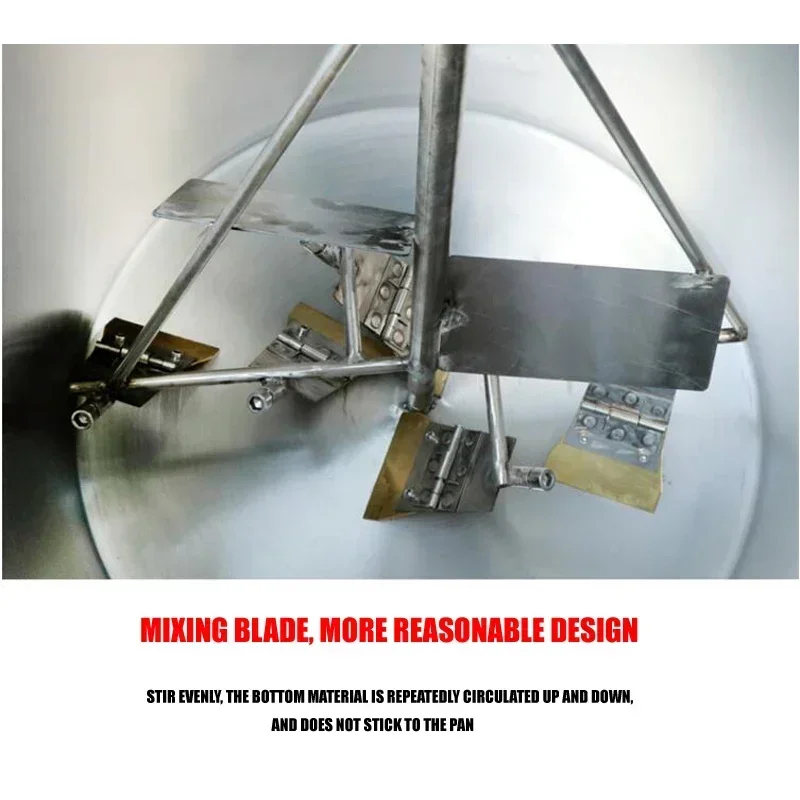 

Commercial Wok Mixer Electric Cuisine Stainless Steel Barrel Large capacity Automatic Stir-Fry Mixer Sauce Pots Sauce Frying Mac