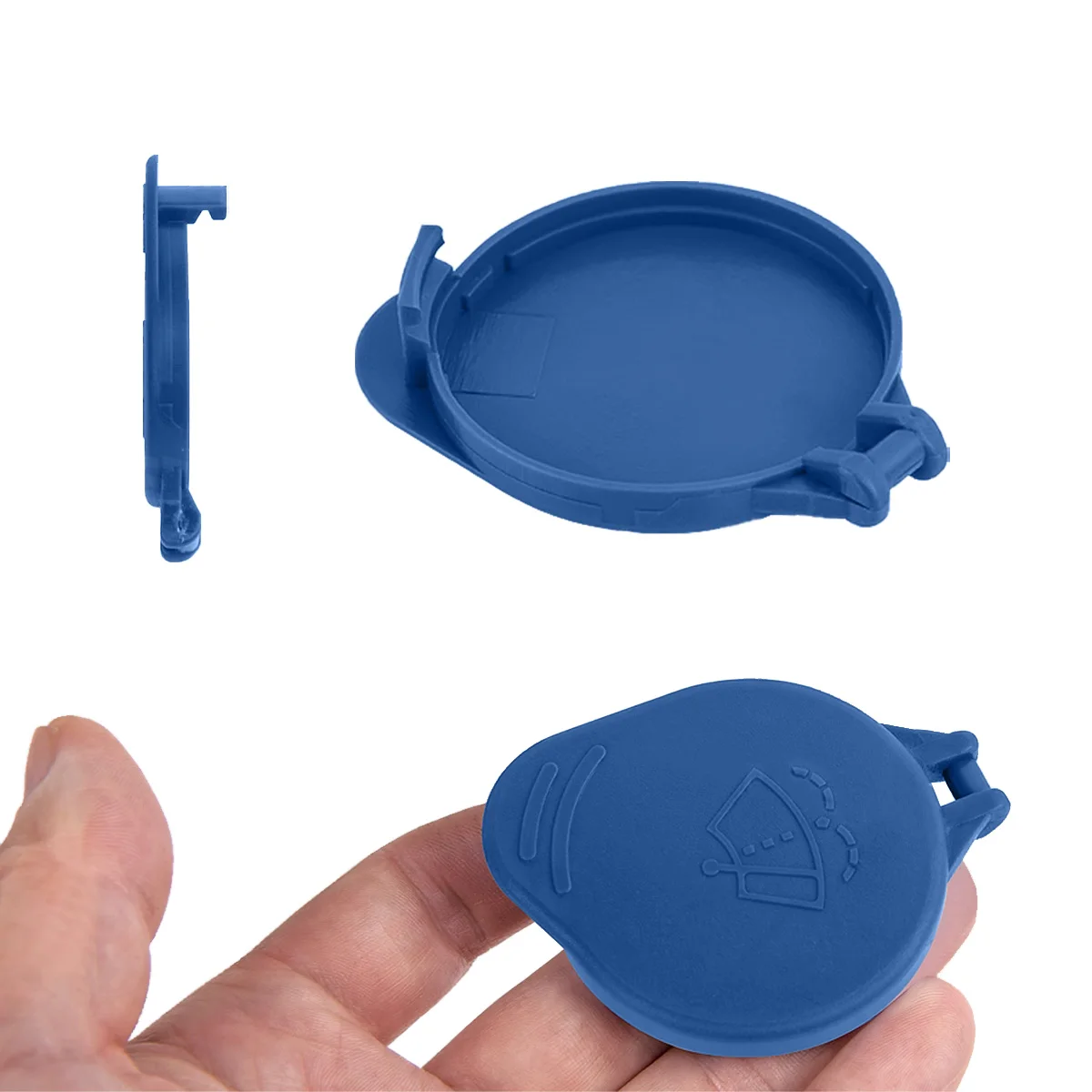 Blaue Kunststoff-Wischwasserbehälterkappe für Ford Focus MK2 Hatchback, Limousine, Kombi, Cabrio, 1450992, 4N5117632AB – Detail 2