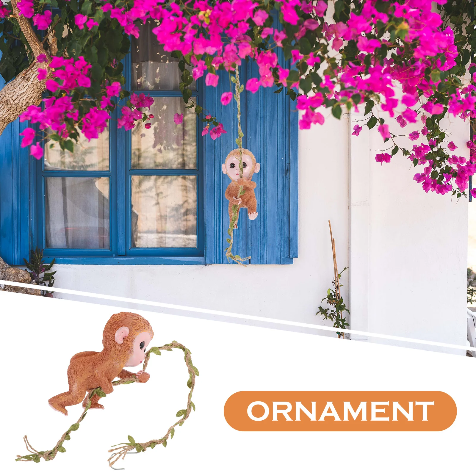 

Decoration Outdoor Garden Small Monkey Tree Pendant Hanging Statue Monkeys Ornaments