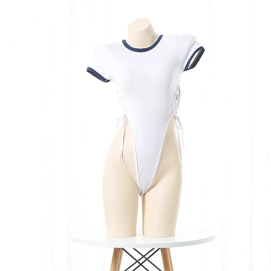 Japanese Schoolgirl Anime Cosplay Student School Swimsuit Unifrom Swimwear Outfits Women Bodysuit Pajamas Pool Party Costumes