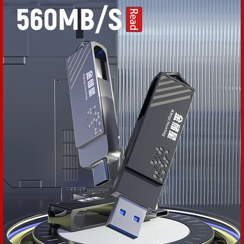 고속 솔리드 스테이트 USB 드라이브, 휴대폰 하드 드라이브, C타입 듀얼 인터페이스, 모바일 컴퓨터, 대용량 USB 드라이브, 512G, 1TB 