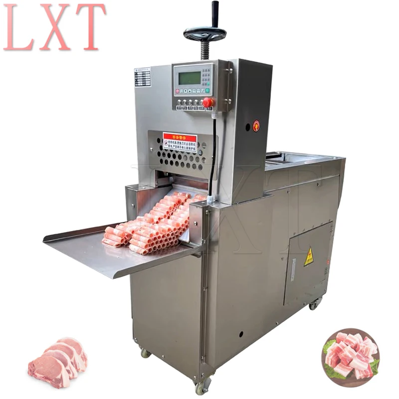 Meat Cutter Slicer Automatic CNC Double Cut Lamb Roll Machine Electric Beef Mutton Cutting  Rolling Machine 2200W