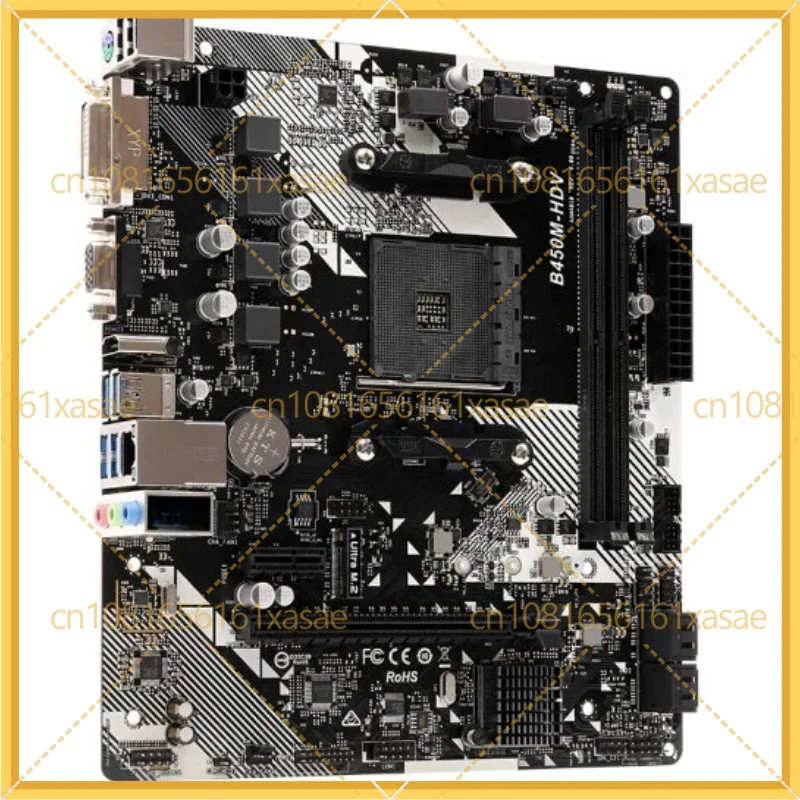 Used For ASROCK B450M-HDV R4.0 AM4 mATX Motherboard 2×DDR4 M.2 NVME HDMI Support Ryzen 5800X3D 5700X 5600X 5600G view 4