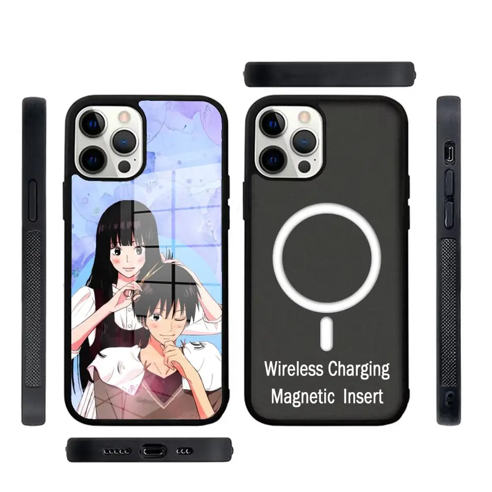 

Anime Kimi ni Todoke From Me To You Phone Case Glass For IPhone 16 15 Promax 14 13 Pro 12 11 Magnetic charging Covers