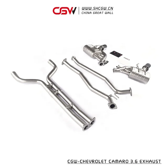 CGW Affordable Exhaust Muffler Pipe with Voice Command Valve Control  for  3.6L MY 2011 Single Exhaust Tip