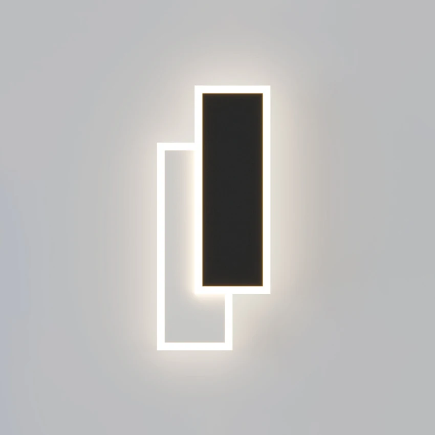 

20W LED Indoor Acrylic Wall Lamp Bedroom Living Room Aisle Decorative Lighting TV Background Light Black/White/Gold Wall Lights