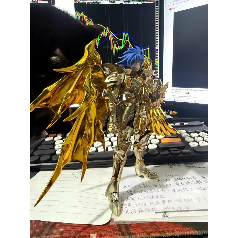 

In stock GT Model Saint Seiya Myth Cloth EX SOG Gemini Saga Soul of Gold Divine Armor with Totem Action Figure Toys Gifts