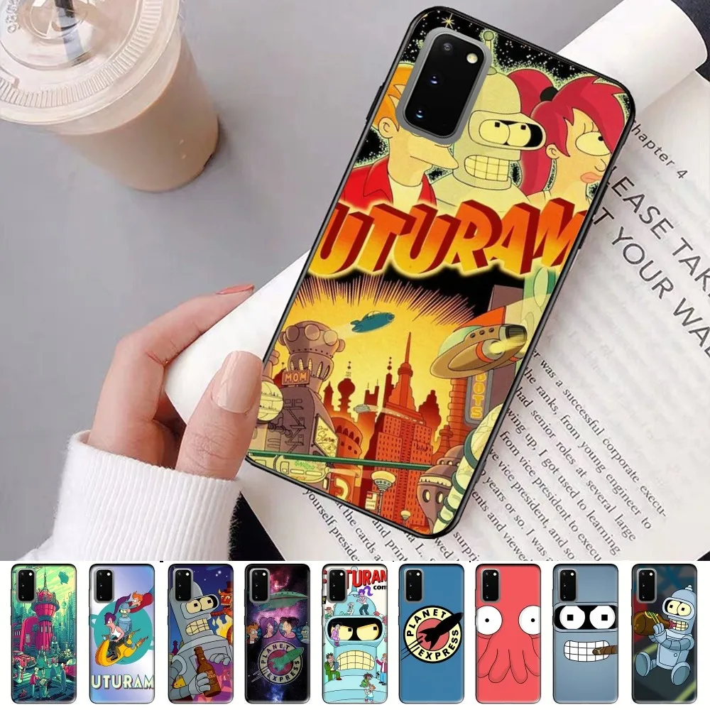 Funny Cartoon F-futurama Robot Phone Case For Samsung S 9 10 20 21 22 23 30 23plus Lite Ultra FE S10lite Fundas