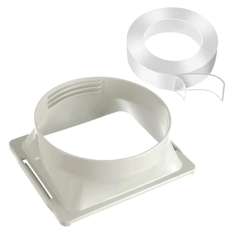 A21F-Portable Air Conditioner Exhaust Hose Coupler Window Adapter A/C Connector,Connecting The Portable AC And Exhaust Hose