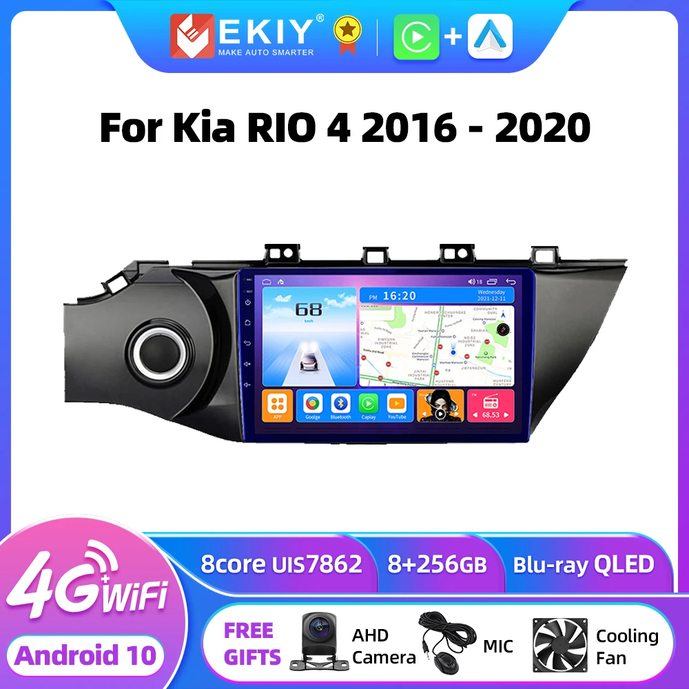 

EKIY T7 Android For Kia RIO 4 2016 - 2020 Car Radio Multimedia Video Player Stereo Navi GPS No 2din DVD Carplay Auto AI Voice BT