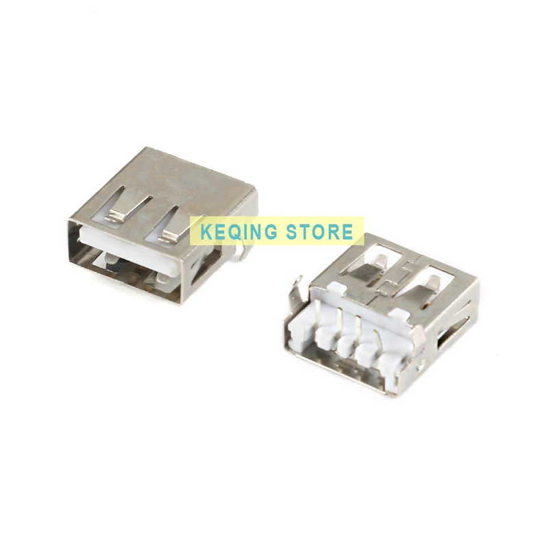 USB connector AF/90 degree insert plate submerged plate without edge/Side A female socket USB-A type port