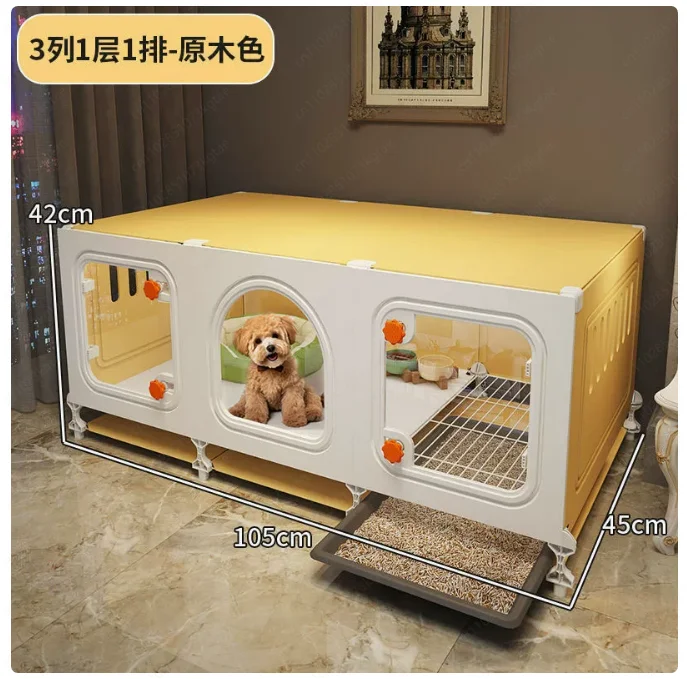 Rabbit Cage Household Villa Automatic Manure Cleaning Extra Large Luxury Nest Rabbit House Pet Guinea Pig Cage Transparent