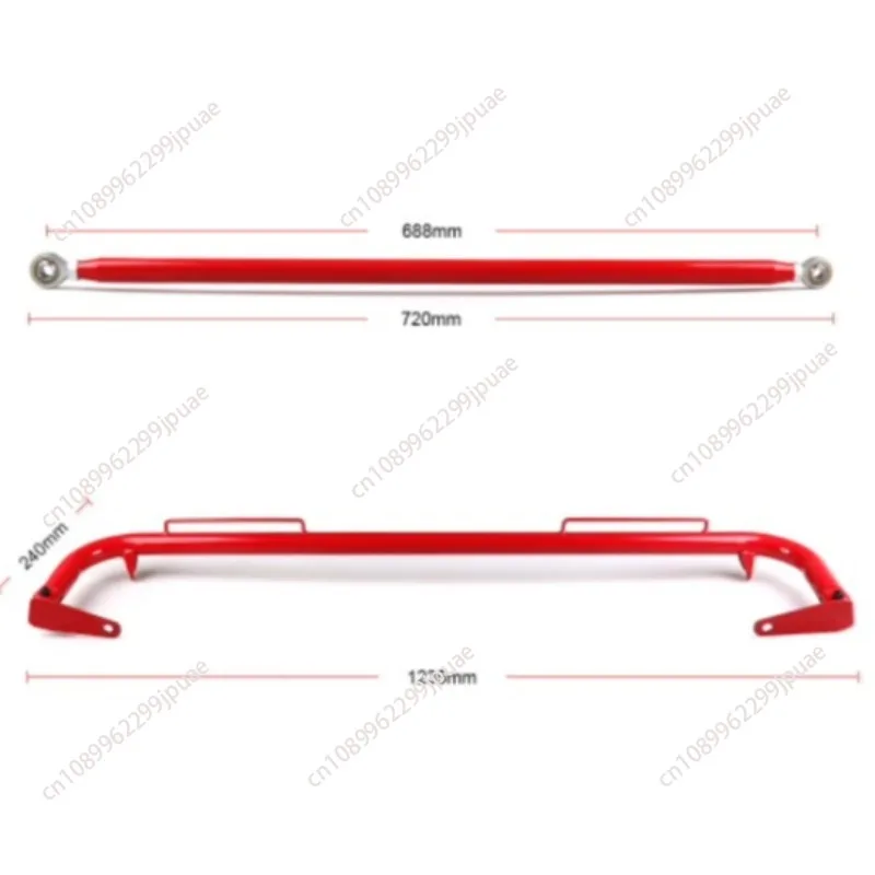 Car Modification 49 Inch Stainless Steel Racing Seat Belt Chassis Anti-collision Harness Rod Kit Protective Rod