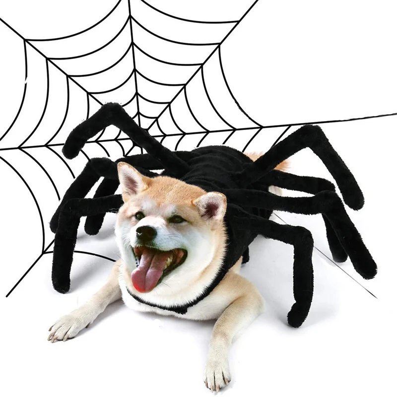 

Halloween Pet Costume Spider Chest Back Design for Cats Small Medium Dogs Creative Festival Transformation Puppy Cosplay Costume