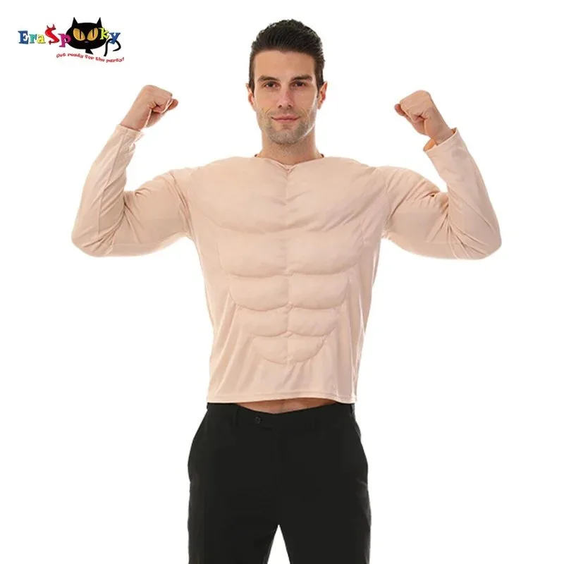 

Halloween Costume Funny Muscular Man muscle Cosplay Suit for Birthday Party Man Clothes Carnival Easter Purim Fancy Dress