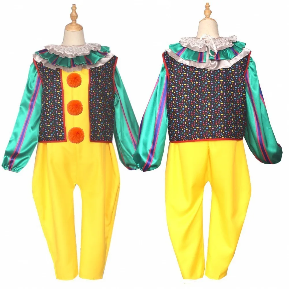 2026 New IT Pennywise Cosplay Costume – Men's Horror Stage Performance Outfit for Halloween (Stephen King) view 3