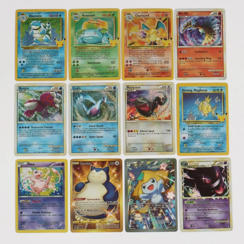 Cartas holográficas de Pokémon en inglés, letra EX Vstar Vmax GX con arcoíris, Arceus brillante, Charizard Mewtwo Evolution, novedad de 2023