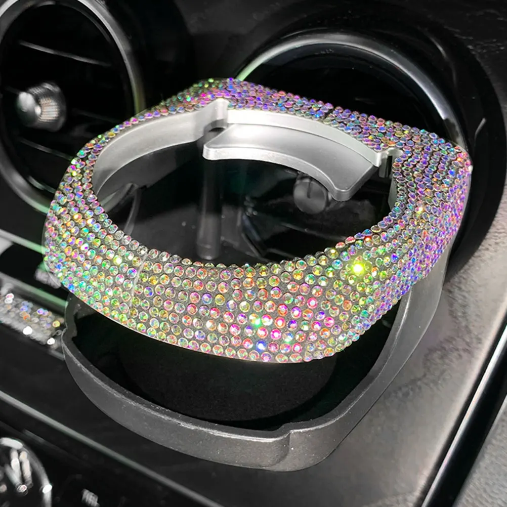 

Car Cup Holder Air Vent Bottle Bracket Bottle Holder For Car Sturdy Diamond Decorated Storage Save Space Easy