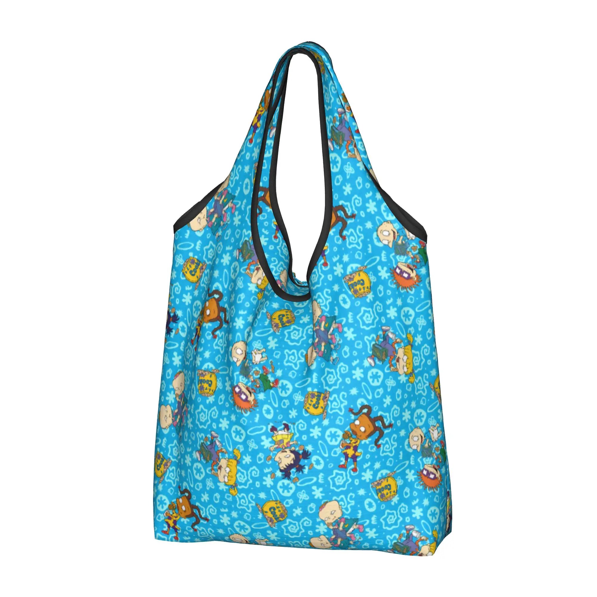 R-Rugrated Anime Comic  Groceries Tote Shopping Bags Women Kawaii Mangas Shopper Shoulder Bags Big Capacity Handbags