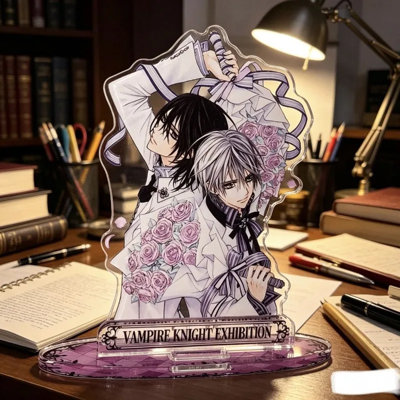 Vampire Knight: Placa de exhibición, decoración de escritorio, soporte Kurosu, Kiryu Zero, adorno de colección, artículos de decoración, muñeco de acrílico, llavero