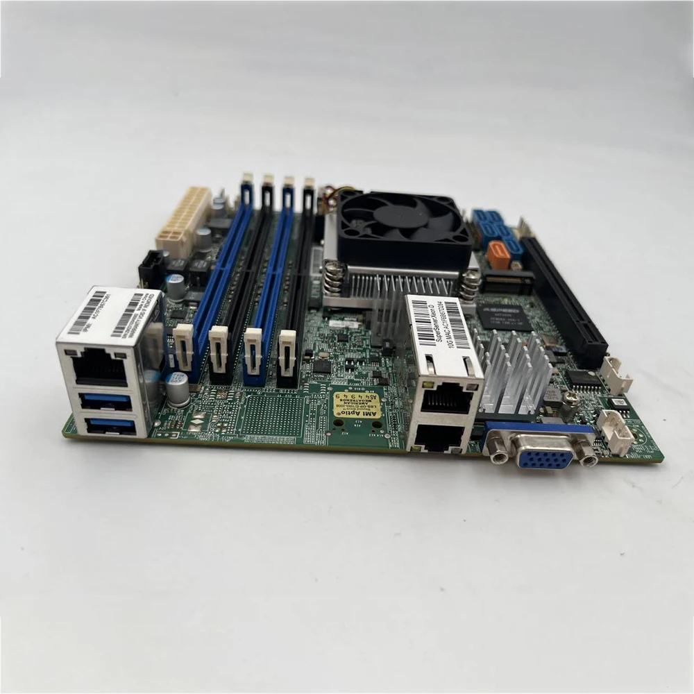 Original Server Motherboard X10SDV-4C-TLN2F X10SDV-4C-OS017 ITX
