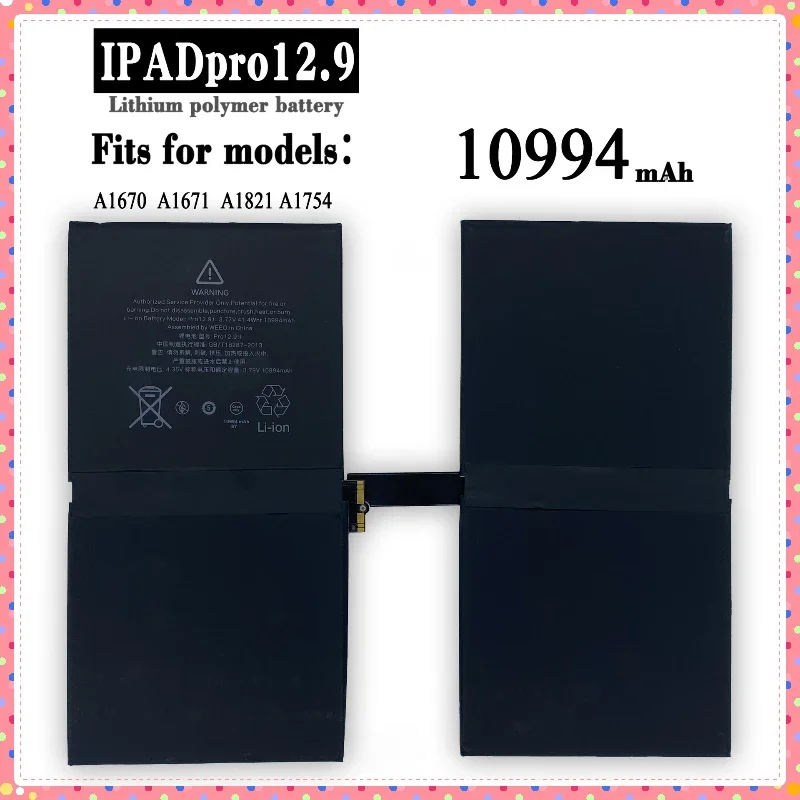 Bateria de tablet 10994mAh para Apple iPad pro9.7 10.5 11 12.9 Bateria de substituição com ferramentas Acessórios e peças para tablet