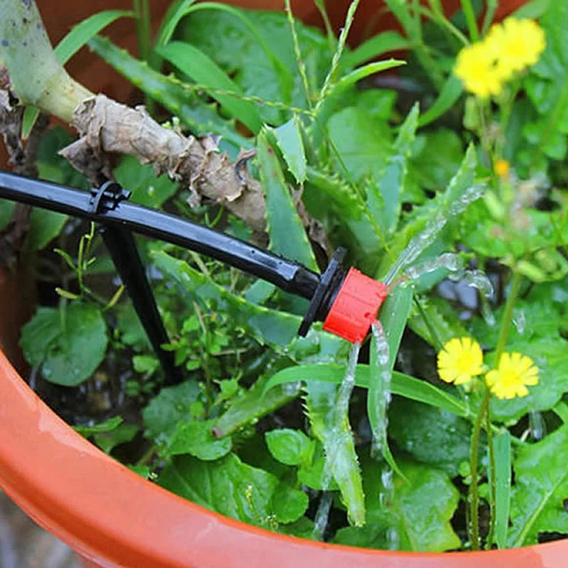 200 gocciolatori per irrigazione regolabili con Kit di irrigazione a goccia per raccordo per irrigazione da giardino