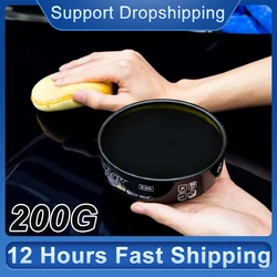 200g Black Car Wax for Car Paint Care Waterproof Wax Renovation Polishing Protection Hydrophobic Coating Polishing Repair Agent