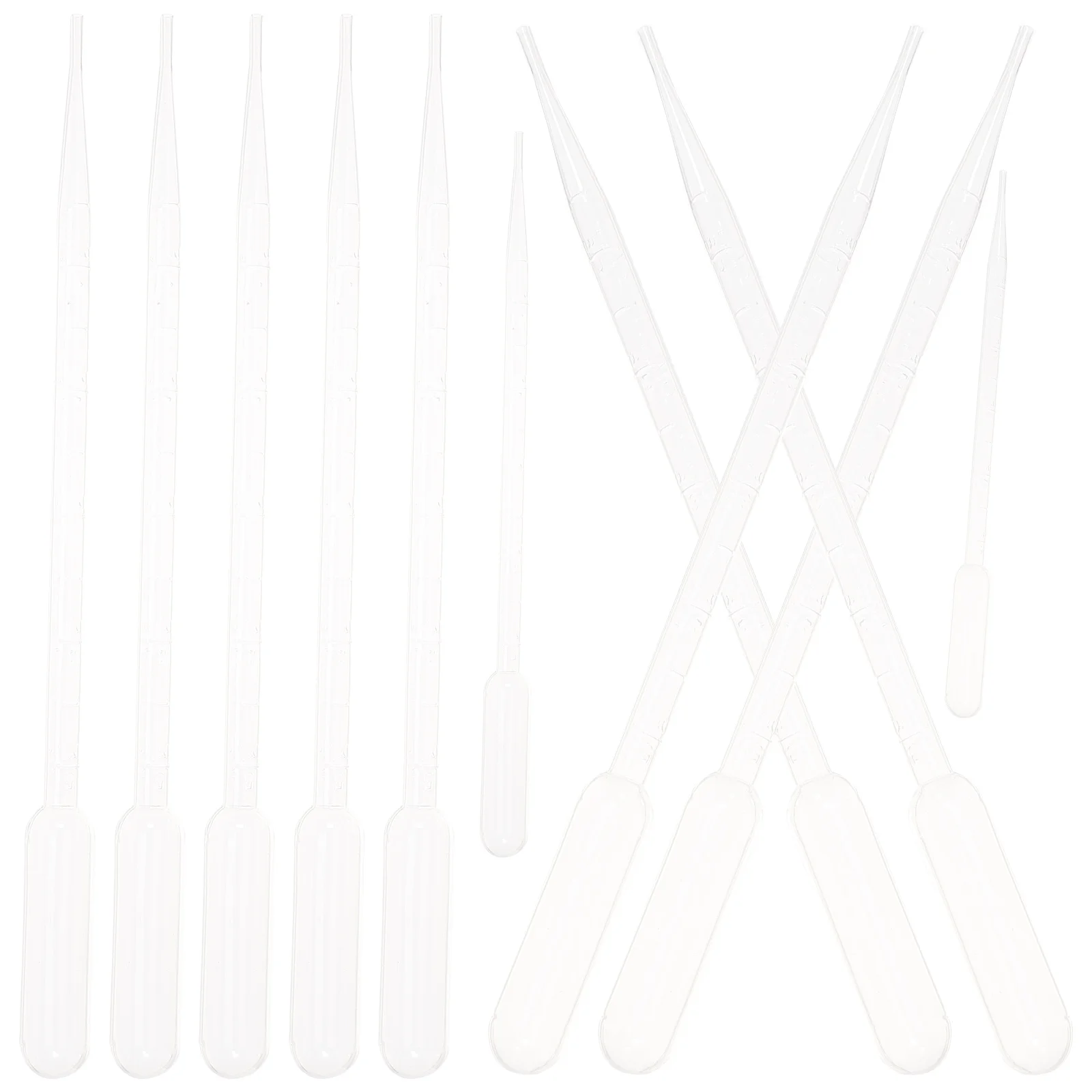 

100 Pcs Pipette Plastic Graduated Straw Disposable Droppers Pipettes Transparent Calibrated