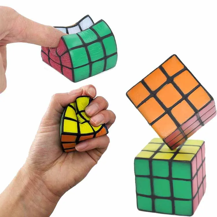 

5cm Simulation Magic Cube Novelty Squishy Slow Rising Anti-strss Toy Squeezing Soft Soft Decompression For Children Adult Gifts