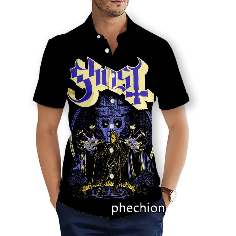 Phechion เสื้อชายหาดแขนสั้นลายฮาวายสำหรับผู้ชาย, เสื้อแนวสตรีทแวร์แนวผีเสื้อลำลอง3มิติสำหรับฤดูร้อน X14