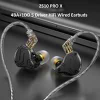 KZ ZS10 PRO X Metal Headset Hybrid drivers HIFI Bass Earbuds In-Ear Monitor Noise Cancelling Earphones ZAS ZAX ZSX ZSNPRO AS16