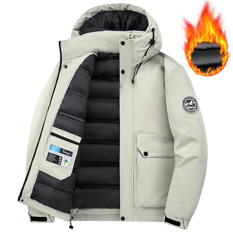 حجم كبير 7XL 8XL الخريف الشتاء سترة للنساء هوديس سميكة في الهواء الطلق سترات واقية متعددة جيب البضائع معاطف سترات الرجال الملابس