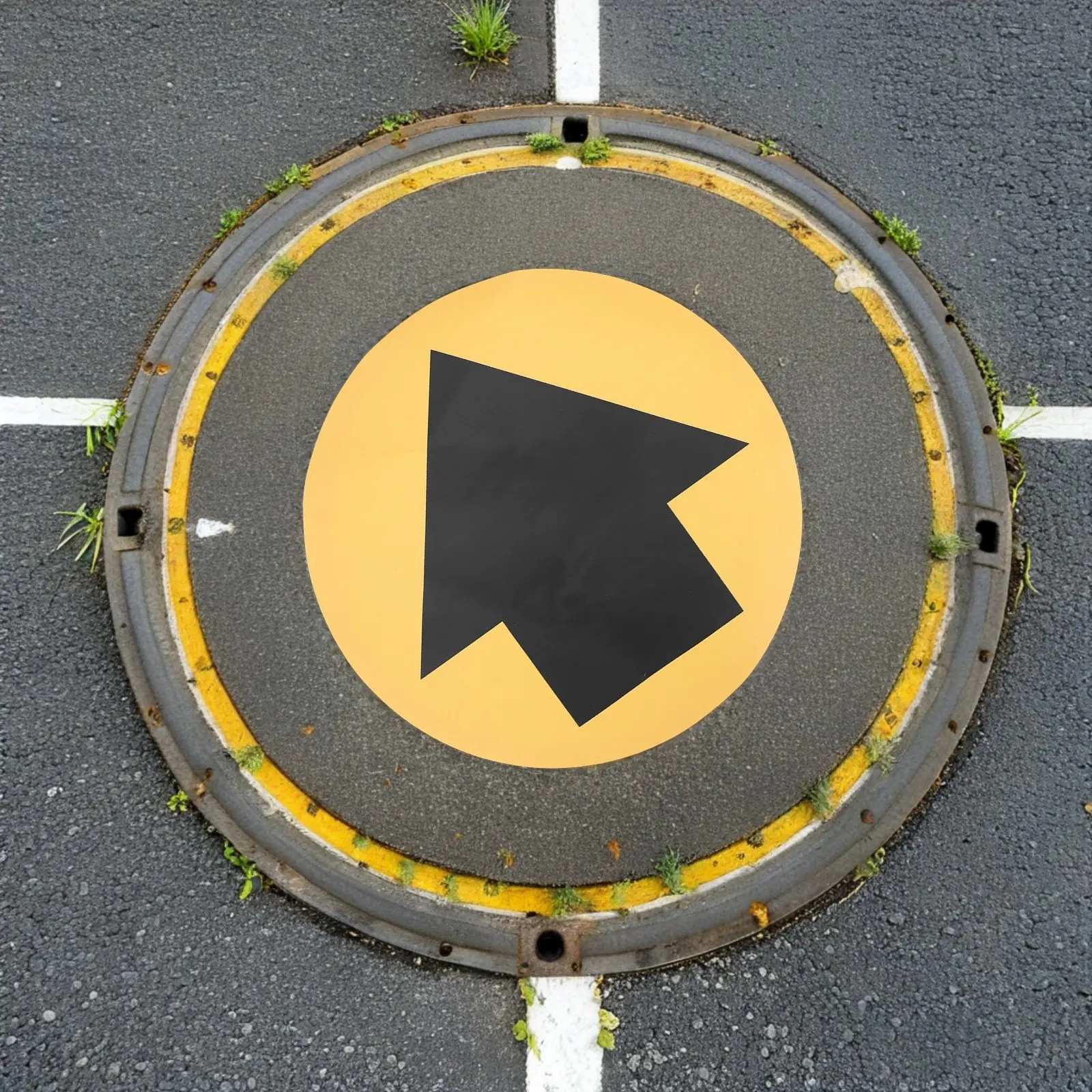 5Sheets Directional Floor Safety Signs High Visibility Arrow Floor Decals for School Hospital Market Public Spaces Warning