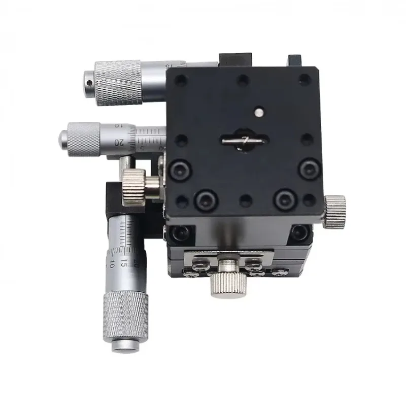 XYZ 3-Axis Manual Linear Stage 40x40mm Micrometer Linear Stage with Crossed-Roller Bearing SEMXYZ-40
