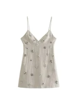 Minivestido Lnlay sin mangas para Mujer, moda elegante, Vintage, tirantes finos, Vestidos de verano para Mujer