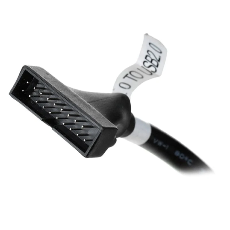 USB3.0 19/20 Pin a USB2.0 9Pin macho placa base Cable convertidor carcasa 594A