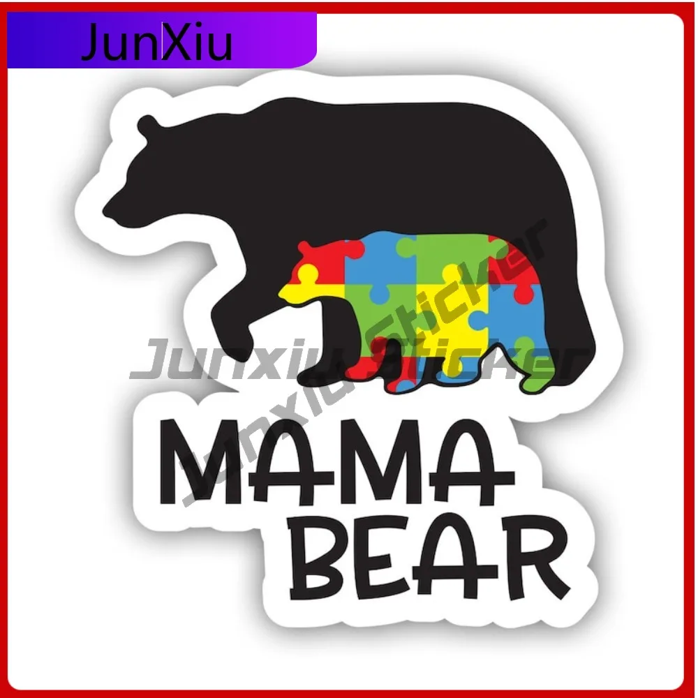 

Autism Mama Bear Sticker Creative Decals Uv Protected Autism Spectrum Disorder Auto Decor Car Sticker Vinyl Decal Waterproof