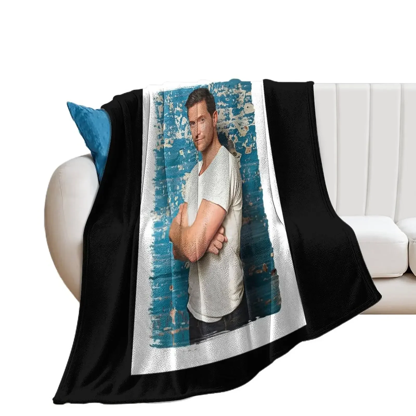 Music Retro Richard Armitage Paint Splash Cool Graphic Gift Throw Blanket Soft Comforter Luxury Thicken Blankets