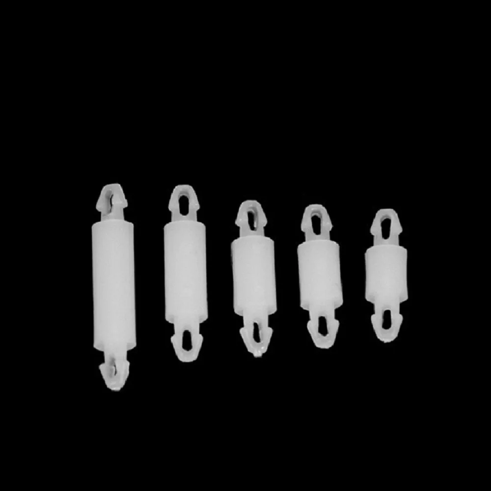 50pcs plug-in double-head pin type nylon isolation column plastic spacing column PC support column insulation pad height column