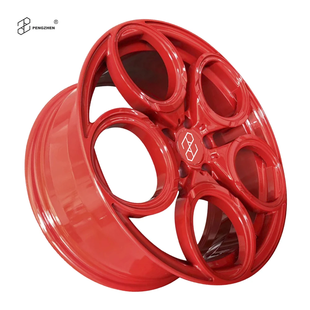 For  Red 5 Circle Spoke Forged Alloy 5x110 PCD R18 20 Inch  Passenger Car Rims for Alfa Romeo