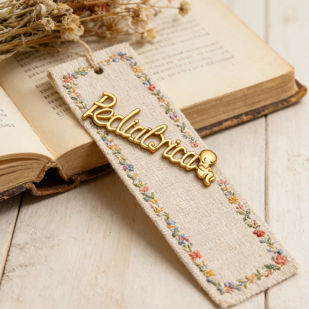 Hanreshe Pediatrica Newborn Brooch Pin Pediatric Medical Jewelry Baby Badge for Pediatrician Doctor Nurse Gifts